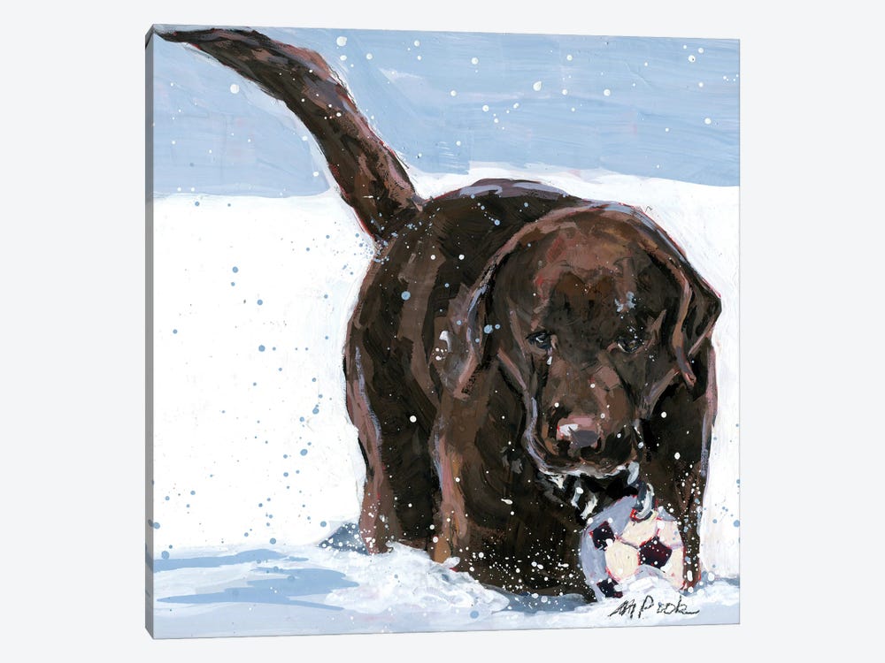 Snow Plow by Molly A. Poole 1-piece Canvas Art