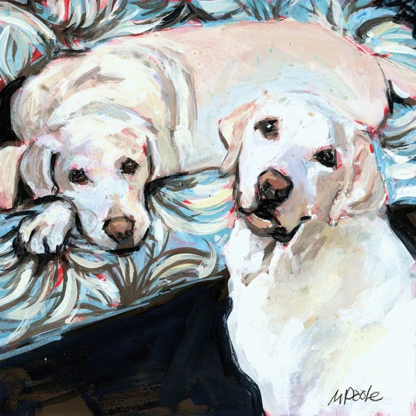 Labrador Retrievers: Porch Swing by Molly A. Poole