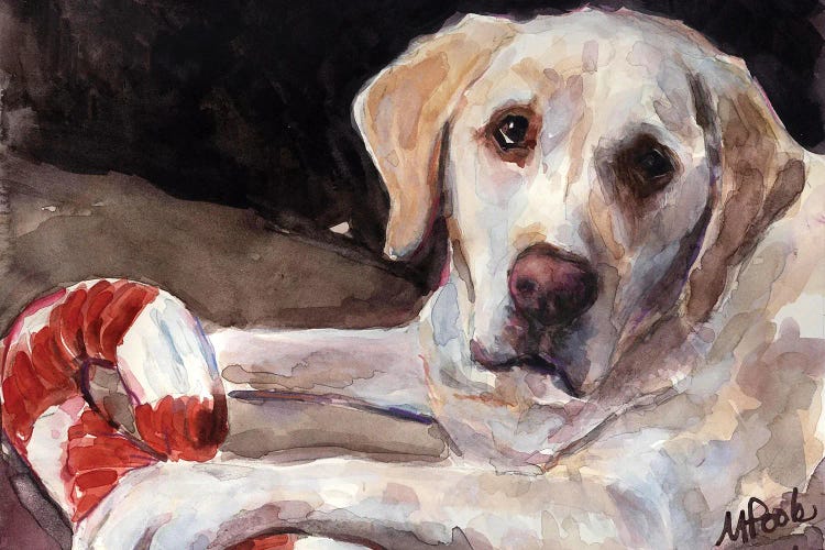 Candy Cane by Molly A. Poole wall art