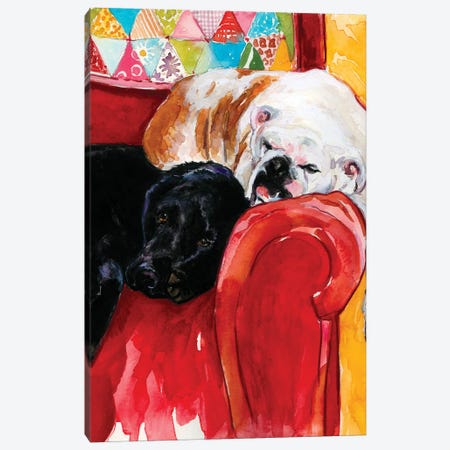Double Decker Canvas Print #MOY26} by Molly A. Poole Canvas Artwork