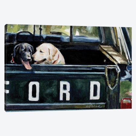 For Our Retriever Dogs Canvas Print #MOY38} by Molly A. Poole Canvas Wall Art