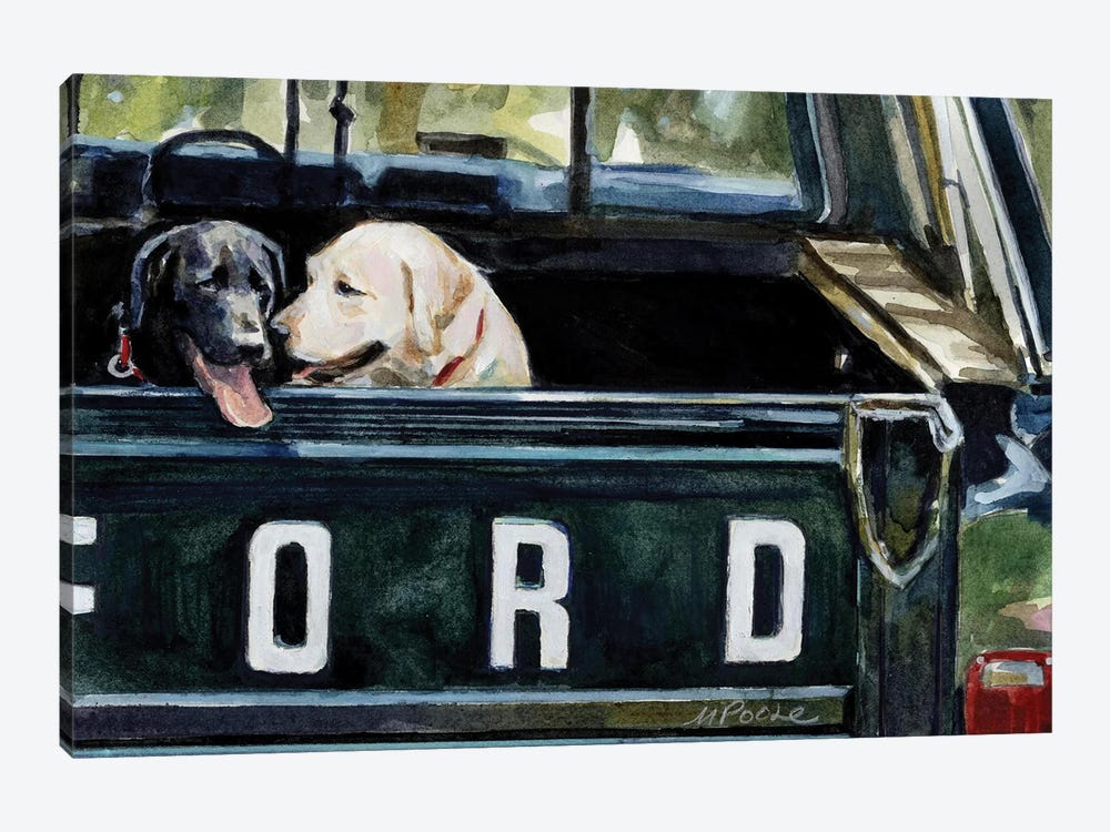 For Our Retriever Dogs by Molly A. Poole 1-piece Canvas Wall Art