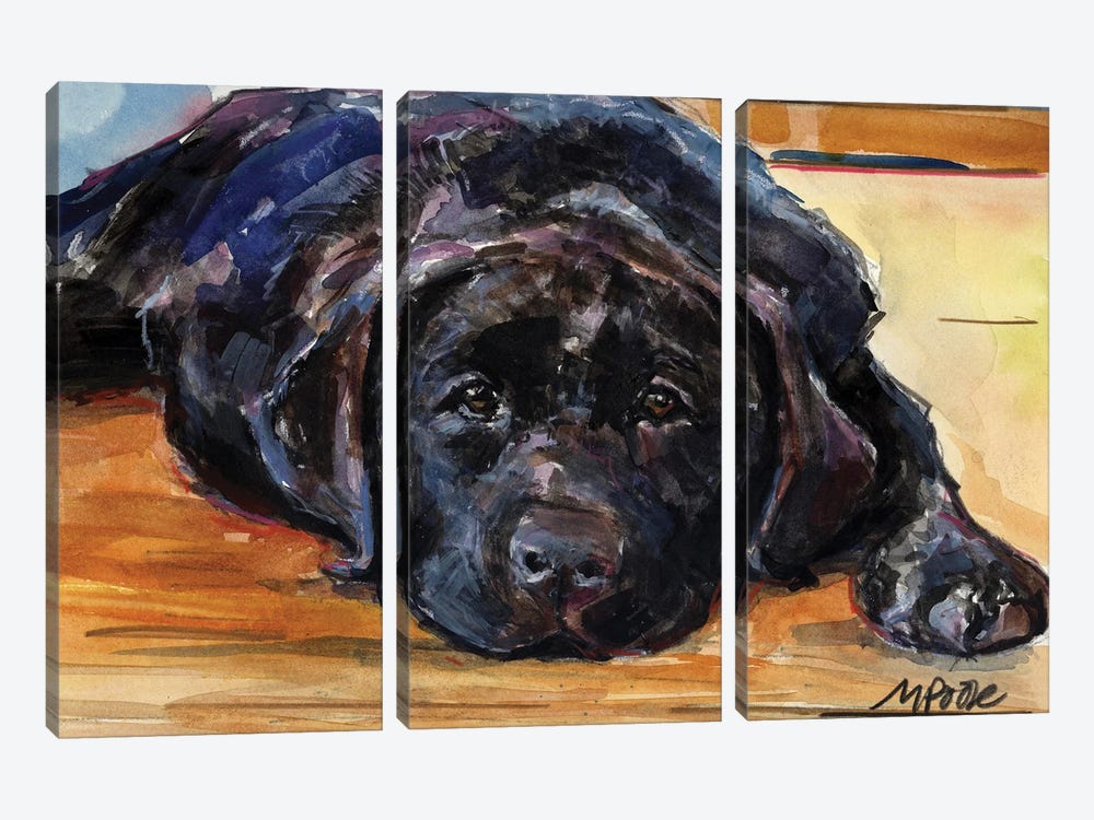 Puppy Pause by Molly A. Poole 3-piece Art Print