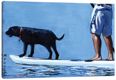 You Me And The Sea Canvas Art Print - The Modern Man's Best Friend