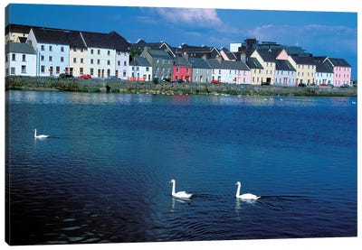 Ireland, Co Of Galway, Galway Bay Canvas Art Print - Ireland Art