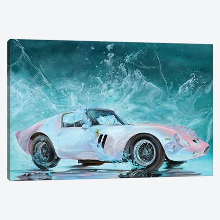 Pink Ferrari Canvas Print #MPC20} by Marcello Petisci Canvas Art