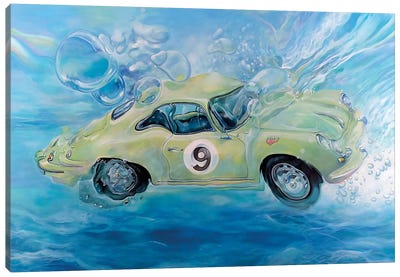 Porsche No. 9 Canvas Art Print - Marcello Petisci