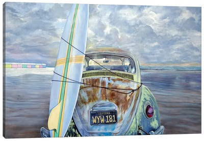 Surf Canvas Art Print - Volkswagen