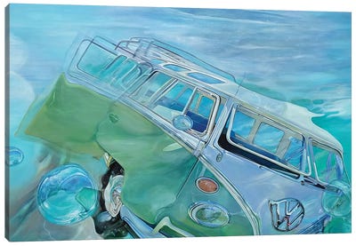 Trip Op Canvas Art Print - Volkswagen