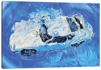 Cobalt Canvas Art Print - Underwater Art