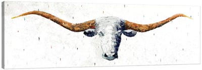 Longhorn Canvas Art Print - Farm Animal Art