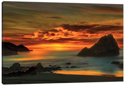 Northerrn Cali Sunset Canvas Art Print - MScottPhotography