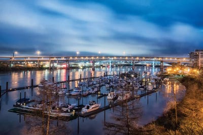 Portland Marina by MScottPhotography framed wall art