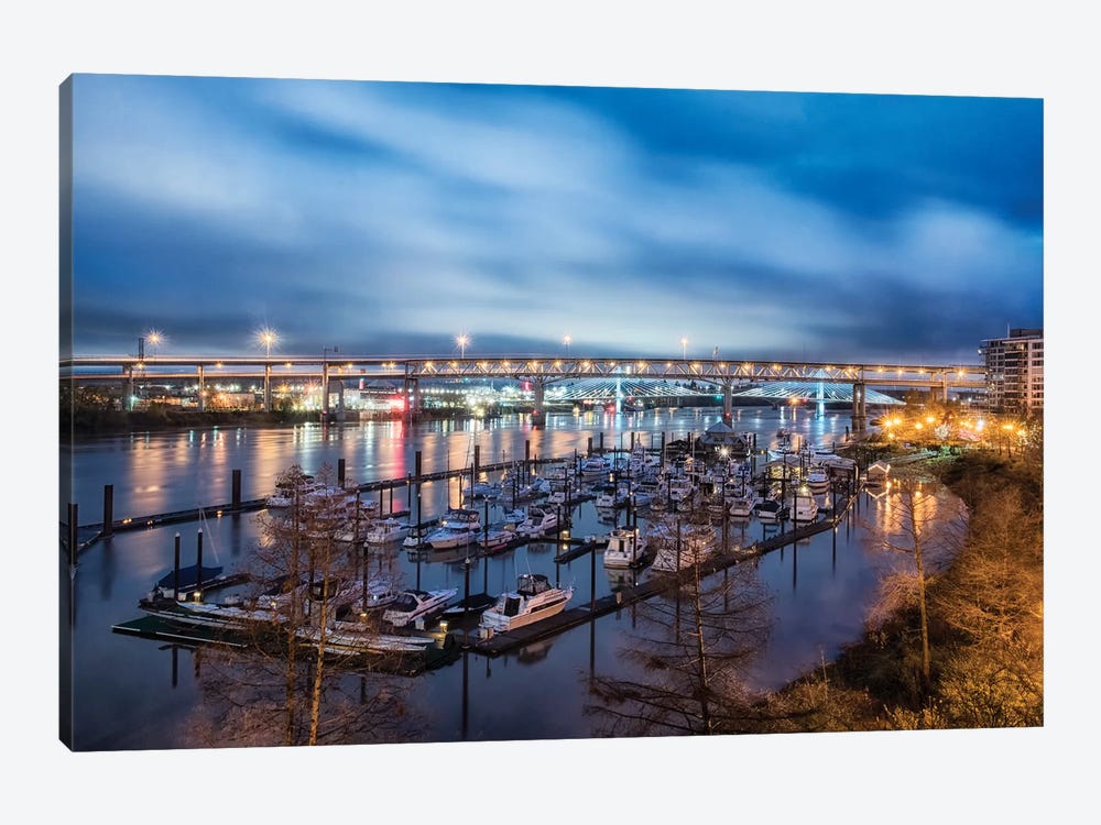 Portland Marina by MScottPhotography 1-piece Canvas Artwork