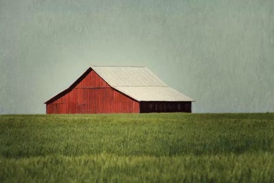 Red Barn by MScottPhotography canvas print