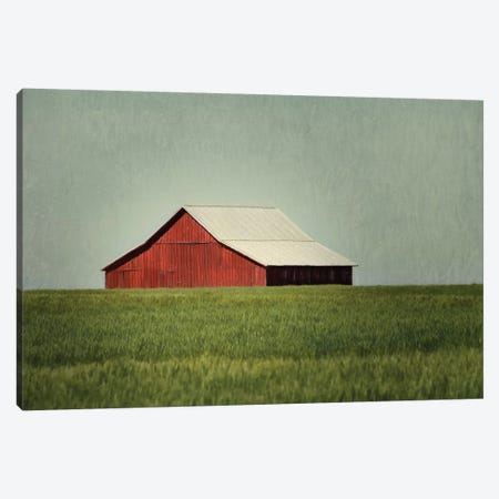 Red Barn Canvas Print #MPH116} by MScottPhotography Canvas Art Print