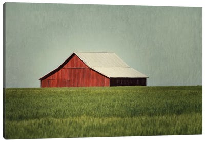 Red Barn Canvas Art Print - MScottPhotography