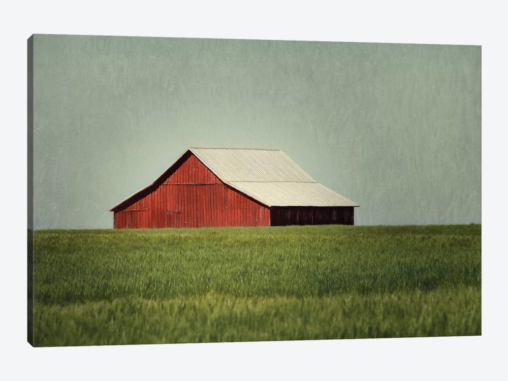Red Barn by MScottPhotography 1-piece Canvas Print
