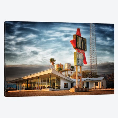 Roys Route 66 Canvas Print #MPH127} by MScottPhotography Canvas Wall Art