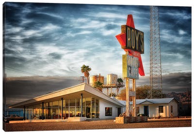 Roys Route 66 Canvas Art Print - Restaurant & Diner Art