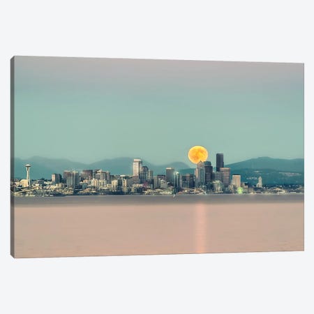 Seattle Blood Moon Canvas Print #MPH129} by MScottPhotography Canvas Print