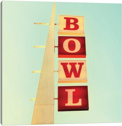 Bowl Canvas Art Print - Bowling