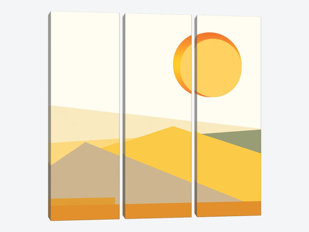 Sonoran Sunset by MScottPhotography 3-piece Canvas Print