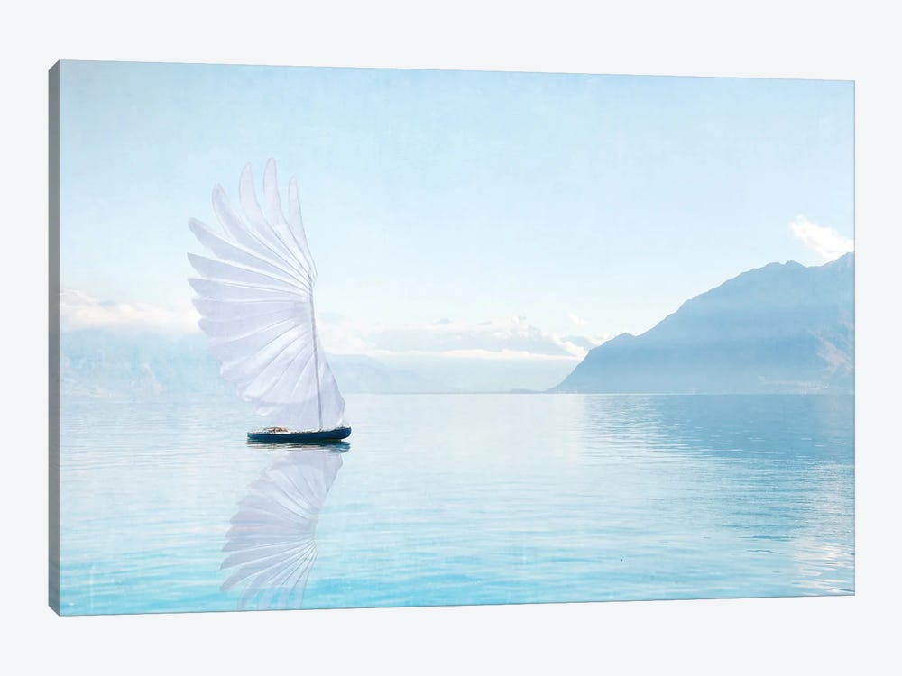 Winged Boat by MScottPhotography 1-piece Canvas Artwork