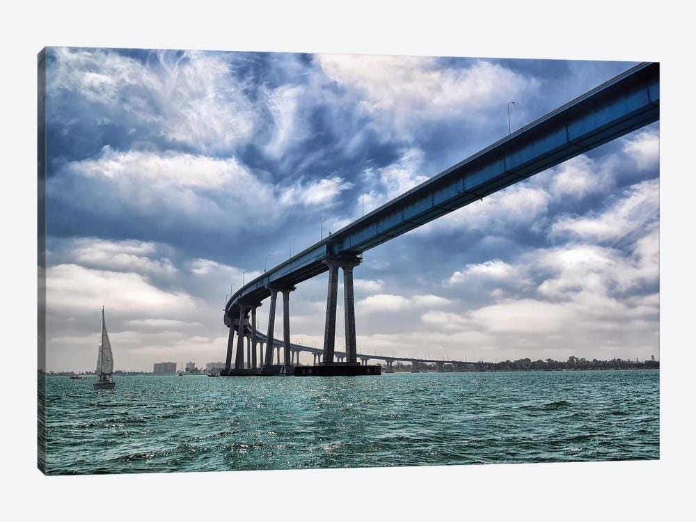 Coronado Bay Bridge by MScottPhotography 1-piece Canvas Print