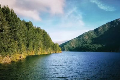 Crescent Lake by MScottPhotography canvas print