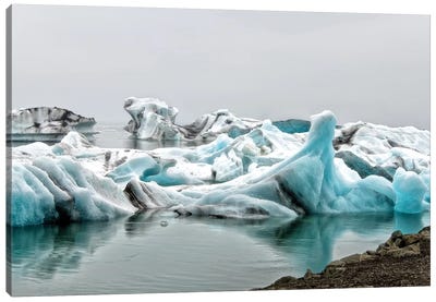 Ice Blue Canvas Art Print - MScottPhotography