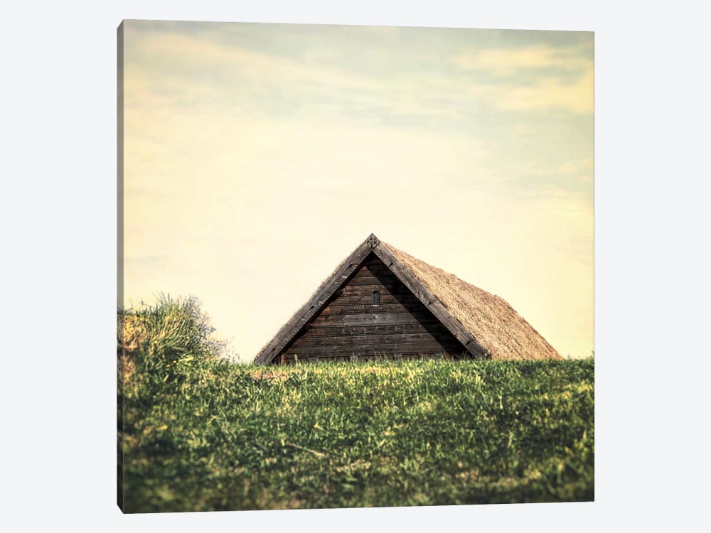Little Brown Roof by MScottPhotography 1-piece Canvas Wall Art
