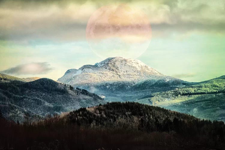 Moon Mountain by MScottPhotography wall art