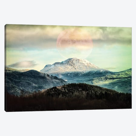 Moon Mountain Canvas Print #MPH93} by MScottPhotography Canvas Wall Art