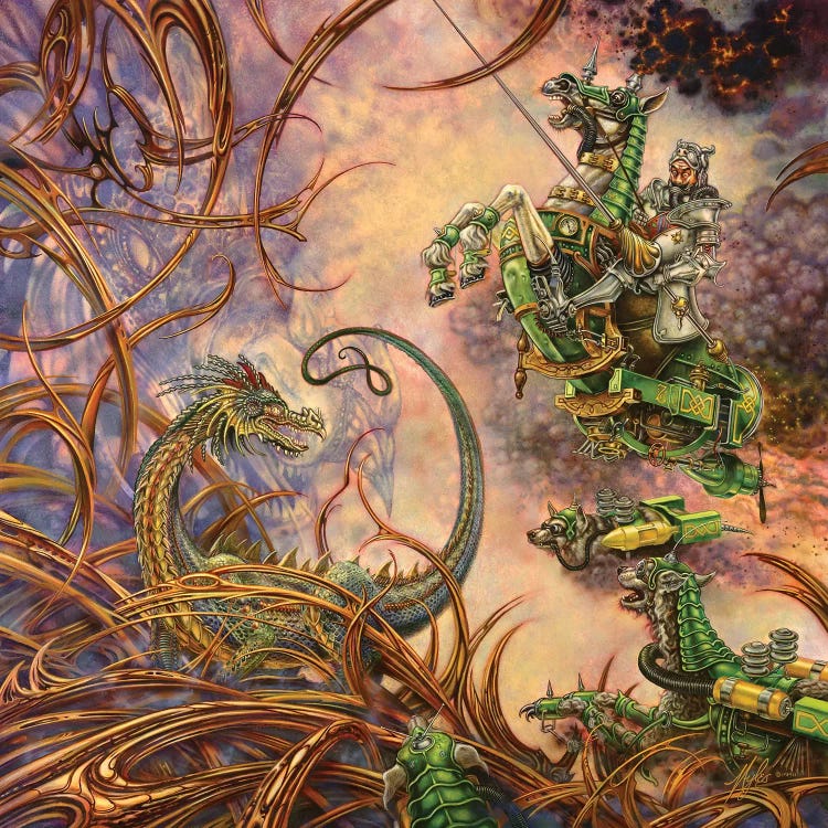 The Green Knight by Myles Pinkney wall art