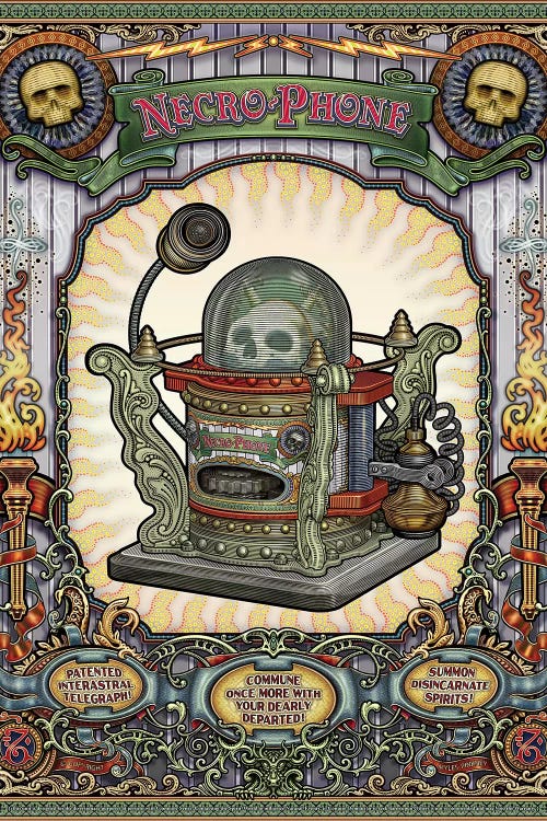 Necro-Phone by Myles Pinkney wall art