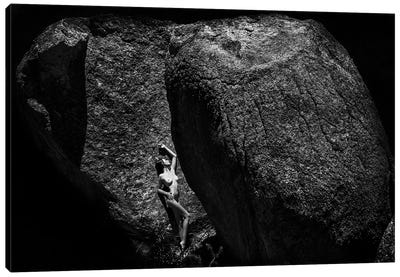 Between A Rock And A Hard Place Canvas Art Print - Aaron McPolin