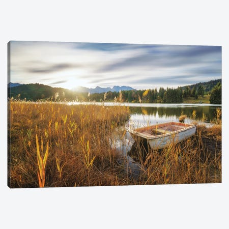 At the Lake Canvas Print #MPO177} by Martin Podt Canvas Wall Art
