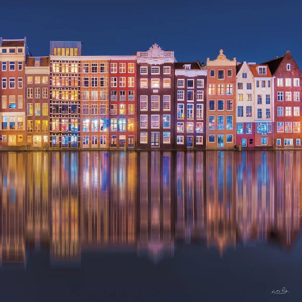 Netherlands: Building Row Reflections I by Martin Podt
