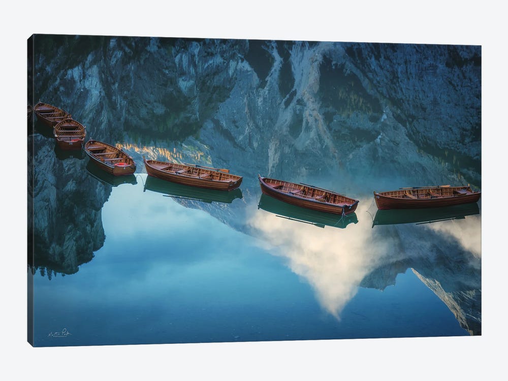 Boats Of Braies II by Martin Podt 1-piece Art Print