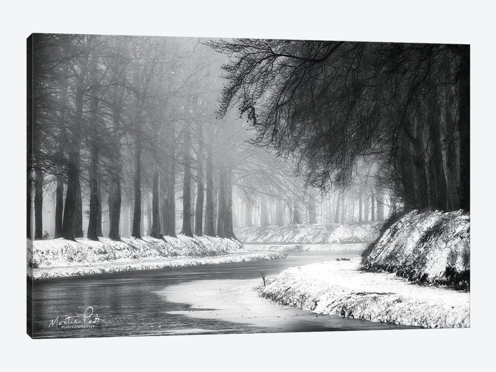 Winter River by Martin Podt 1-piece Canvas Wall Art