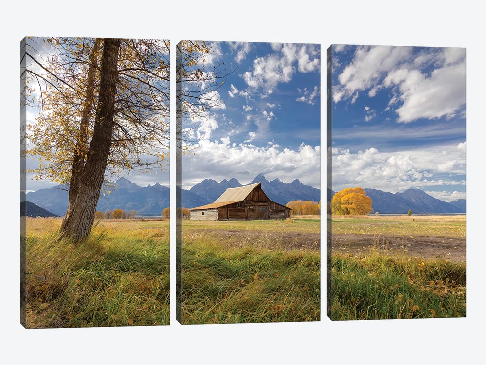 T.A. Moulton Barn, Mormon Row, Grand Teton National Park, Wyoming, USA by Maresa Pryor 3-piece Canvas Artwork