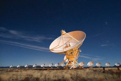 Radio telescopes at an Astronomy Observatory, New Mexico, USA I by Maresa Pryor multi panel art
