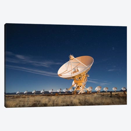 Radio telescopes at an Astronomy Observatory, New Mexico, USA I Canvas Print #MPR6} by Maresa Pryor Canvas Wall Art