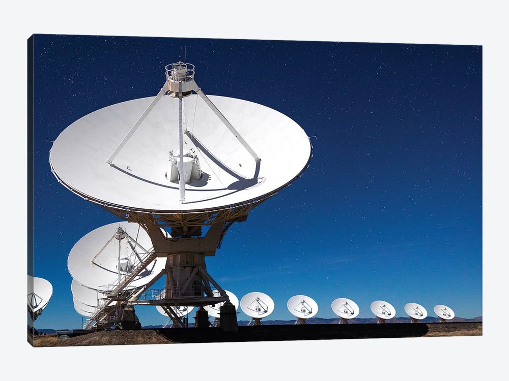 Radio telescopes at an Astronomy Observatory, New Mexico, USA II by Maresa Pryor 1-piece Canvas Art