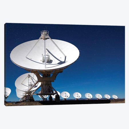 Radio telescopes at an Astronomy Observatory, New Mexico, USA II Canvas Print #MPR7} by Maresa Pryor Canvas Artwork