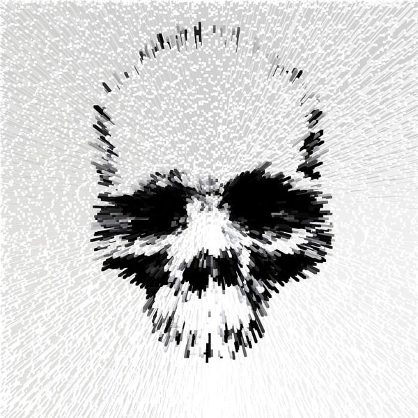 Psychedelic: Skull - White by Morgan Paslier