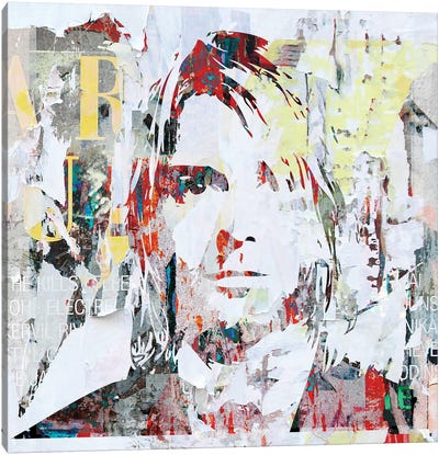 Kurt Cobain Canvas Art Print - Morgan Paslier