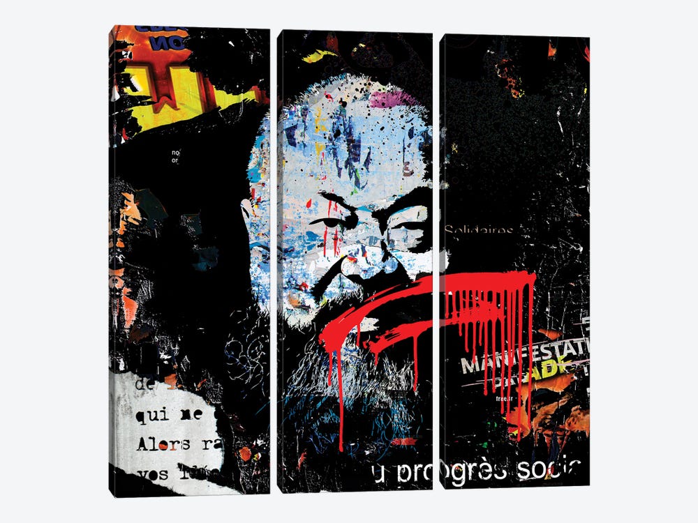 Ai Weiwei by Morgan Paslier 3-piece Canvas Art Print