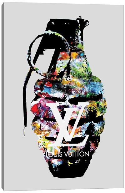 Louis Vuitton Grenade Canvas Art Print - Fashion Typography